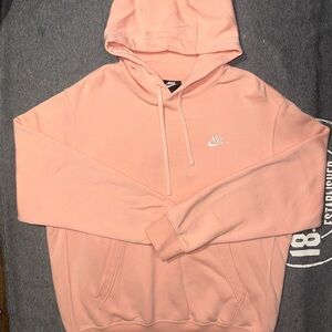 Nike Men's Peach Hoodie Sweater